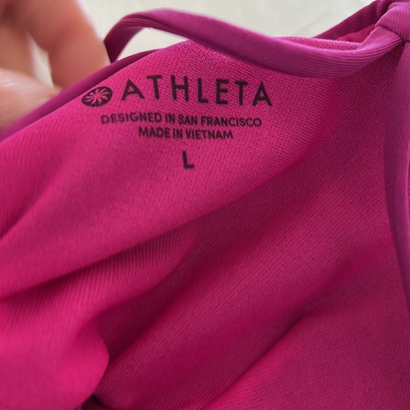 Athleta Cortes Strappy Swimsuit Plum Purple One piece - Picture 2 of 8